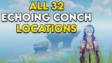 All 32 Echoing Conch Location in Genshin Impact – Echoing Tales Event
