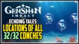 All 32 Echoing Conch Locations Genshin Impact