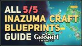 All 5 Inazuma Weapon Craft Blueprints Locations Genshin Impact