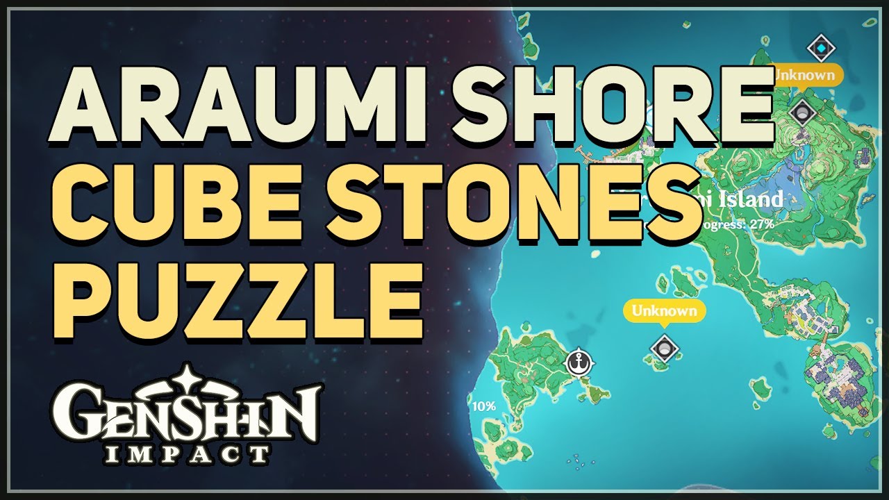 Araumi Shore Cube Stones Puzzle Genshin Impact - Genshin Impact videos