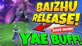 Baizhu LEAKED Release Date! + Yae Miko BUFFS! | Genshin Impact