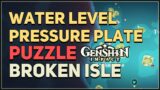 Broken Isle Water Level Stone Pressure Plate Puzzle Genshin Impact
