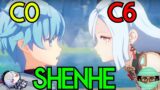 C6 Shenhe Makes you Blush | Constellations Dependent or C0 Viable?|  C0-C6 Review | Genshin Impact