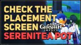 Check the Placement Screen and save your furnishing placement Genshin Impact