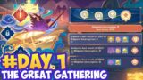 DAY 1!! The Great Gathering Fleeting Colors in Flight Event Genshin Impact