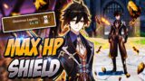 Level 13 Talent Max HP Shield On Zhongli Is BROKEN! Genshin Impact