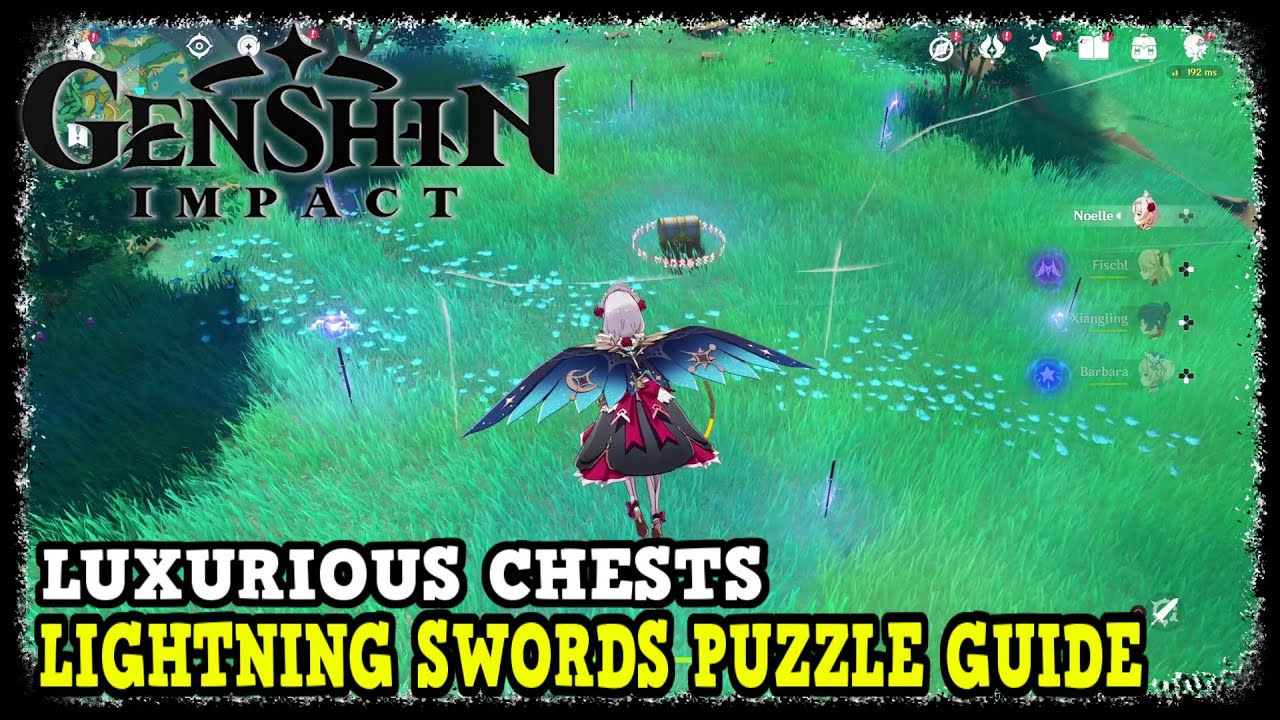 Lightning Swords Luxurious Chest Puzzle Solution in Genshin Impact
