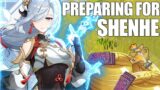 PREPARING FOR SHENHE! (Genshin Impact)