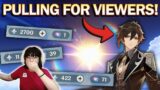 PULLING ZHONGLI FOR MY VIEWERS! I spent all my luck… | Genshin Impact 2.4