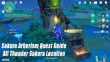 Sakura Arborism Quest Guide – All Thunder Sakura Location Showcase – Genshin Impact