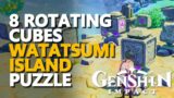 Watatsumi Island 8 Rotating Cubes Puzzle Genshin Impact