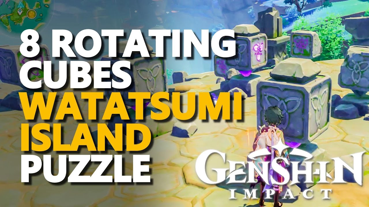 Watatsumi Island 8 Rotating Cubes Puzzle Genshin Impact - Genshin ...