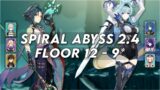 Xiao C0 & Eula C0 – Spiral Abyss 2.4, Floor 12 – 9 Stars | Genshin Impact