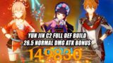 Yun Jin C2 Full Def Build – 26.5% Normal DMG Atk Bonus Yoimiya & Childe Damage Test