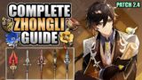 ZHONGLI – Complete Guide v2 – Optimal Weapons, Playstyles, Artifacts & Teams | Genshin Impact