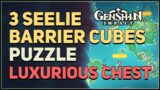 3 Seelie Electrograna Barrier Cubes Puzzle Genshin Impact (Luxurious Chest)