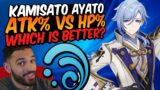 Ayato Hp% Vs. Atk% On Paper | Ayato Pre Analysis Guide – Genshin Impact