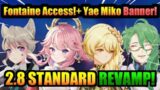 FONTAINE EARLY RELEASE!+ YAE MIKO BANNER & 2.8 STANDARD REVAMP! | Genshin Impact