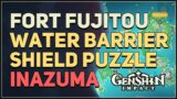 Fort Fujitou Water Barrier Shield Puzzle Genshin Impact