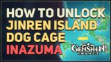 How to unlock Jinren Island Dog Cage Genshin Impact (Metal Key)