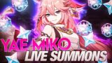 LIVE SUMMONS FOR YAE MIKO!! | Genshin Impact