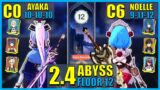 [REQUEST] Ayaka-Jean Sunfire Rev Melt and Sweeper Noelle 2.4 Spiral Abyss Floor 12 | Genshin Impact