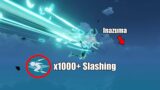 Xiao 1000+ Slashing to INAZUMA | Genshin Impact