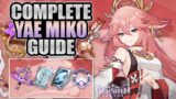 YAE MIKO – Complete Guide – Weapon Comparisons, Flexible Builds, Artifacts & Teams | Genshin Impact