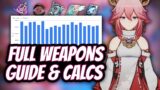 Yae Miko Full Weapons Guide & Calculations | Genshin Impact