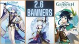 2.6 Character Banners; Venti, Ayato, Ayaka, Yoimiya | Genshin Impact