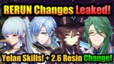 2.6 TRIPLE RE-RUN LEAKED!+ YELAN SKILLS & 2.6 YAE MIKO CHANGES! | Genshin Impact