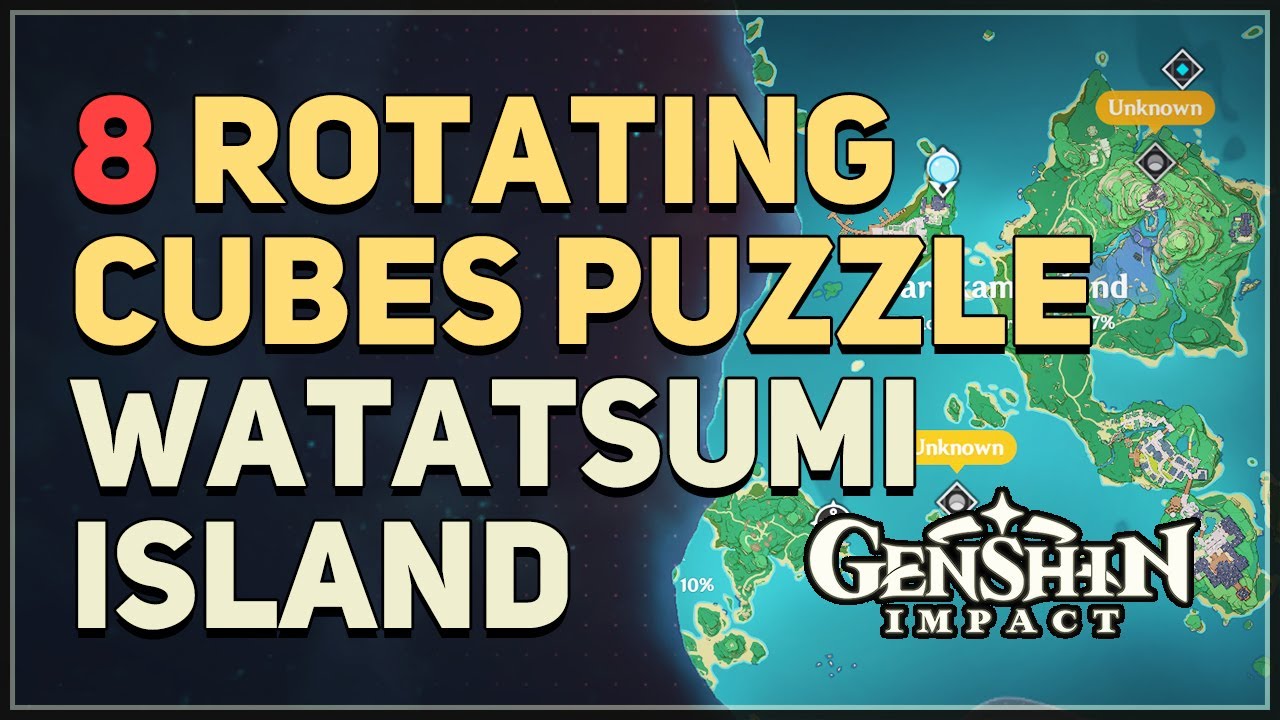 8 Rotating Cubes Puzzle Watatsumi Island Genshin Impact - Genshin ...