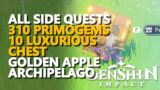 All Golden Apple Archipelago Luxurious Chests & Primogems Genshin Impact Quests & Secrets & Puzzles