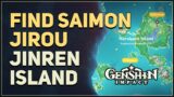 Find Saimon Jirou on Jinren Island Genshin Impact