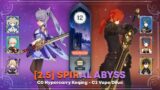 [GI] 2.5 Spiral Abyss Floor 12 – Keqing & Diluc OG 5* DPS Full Star Clear Gameplay! | Genshin Impact