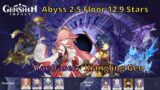 Genshin Impact Abyss 2.5 Floor 12 9 Star Yae Miko Taser and Xiangling Ningguang Double Pyro-Geo