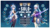 Genshin impact : 2.5 Spiral abyss 12 Ganyu Solo & Ayaka Solo (almost) 9* Clear!!
