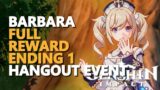 Hangout Event Barbara Genshin Impact (Ending Reward 1)