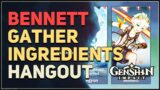 Help Bennett gather ingredients Genshin Impact