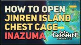 How to open Jinren Island Chest Cage Genshin Impact (Metal Key)