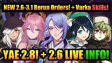 NEW 2.6-3.1 RERUN Banners ORDER!+ VARKA Skills & 2.6 LIVESTREAM Date! | Genshin Impact