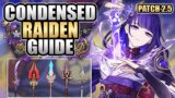 RAIDEN SHOGUN – Everything You Need to Know – CONDENSED GUIDE | Genshin Impact
