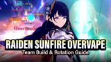 RAIDEN SUNFIRE OVERVAPE is SO GOOD! How to Play, Rotation Guide & Builds Explained | Genshin Impact