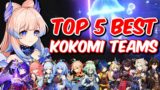 TOP 5 BEST KOKOMI TEAMS | Genshin Impact 2.5 Kokomi Rerun