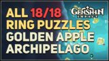 All 18 Hymnal Ring Puzzles in Golden Apple Archipelago Genshin Impact