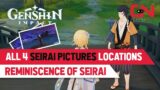 All 4 Seirai Pictures Locations – Genshin Impact Reminiscence of Seirai World Quest