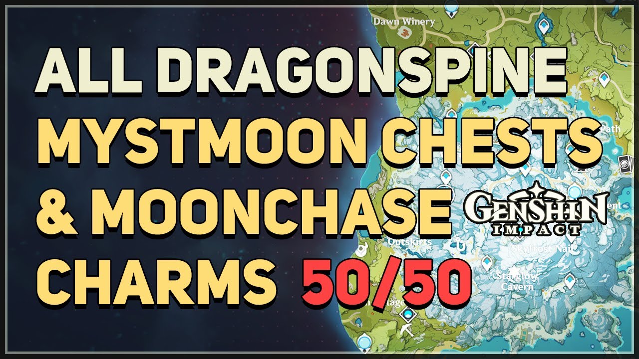 All Dragonspine Mystmoon Chests & Moonchase Charms Genshin Impact