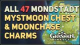 All Mondstadt Mystmoon Chests & Moonchase Charms Genshin Impact Path of Gentle Breezes