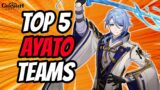 Destroy Everything With These Top 5 Best Ayato Teams | Genshin Impact 2.6