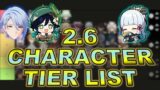 Genshin Impact 2.6 Character Value Tier List